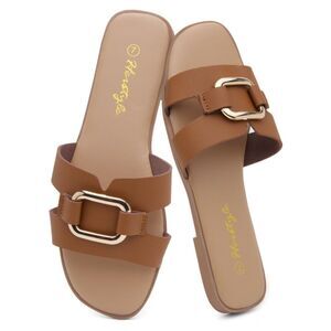 Square Open Toe Fashion Casual Sandals, SIZE 5, 6H-171S004